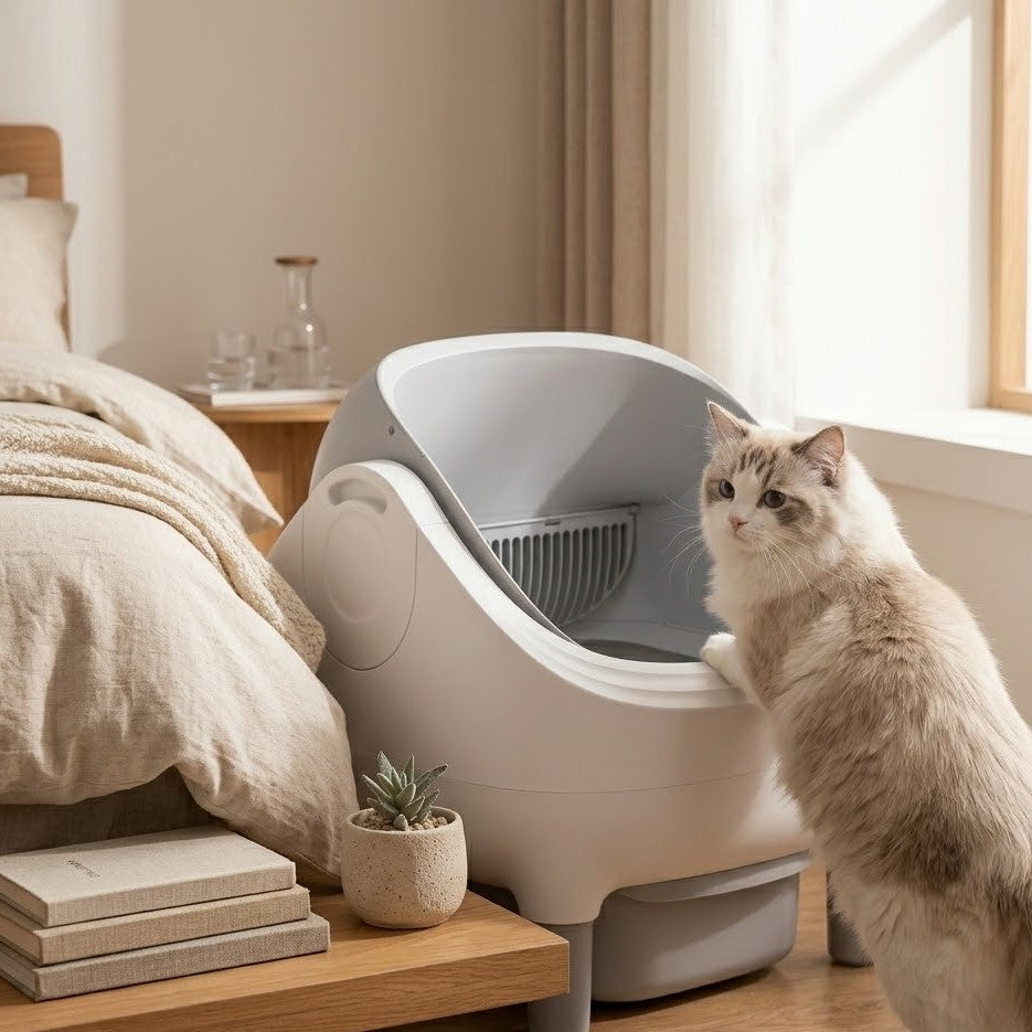 Litière Chat Automatique à Dessus Ouvert