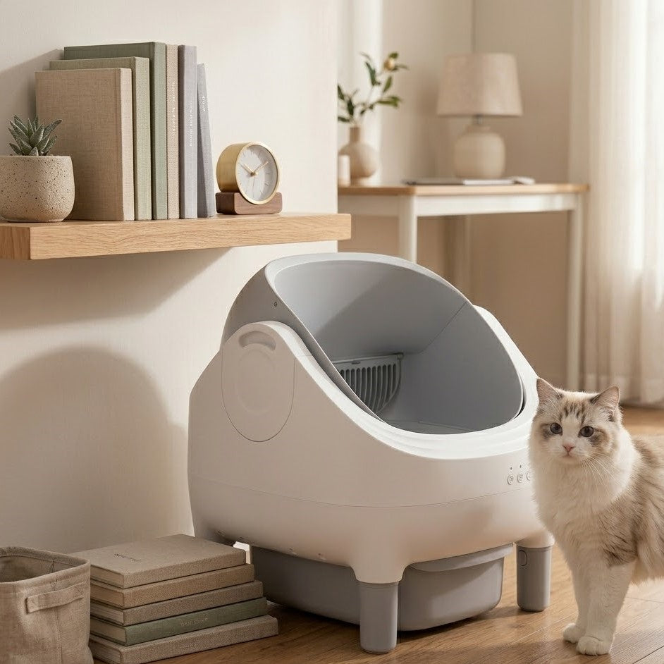 Litière Chat Automatique à Dessus Ouvert