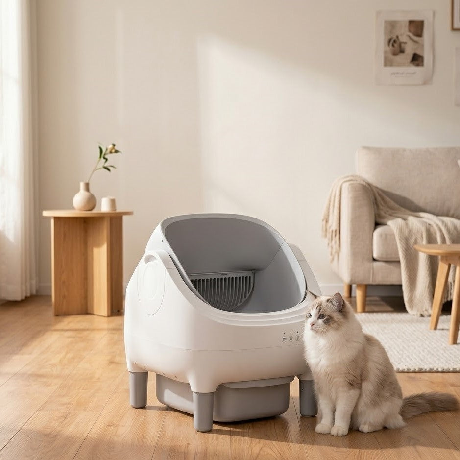 Litière Chat Automatique à Dessus Ouvert